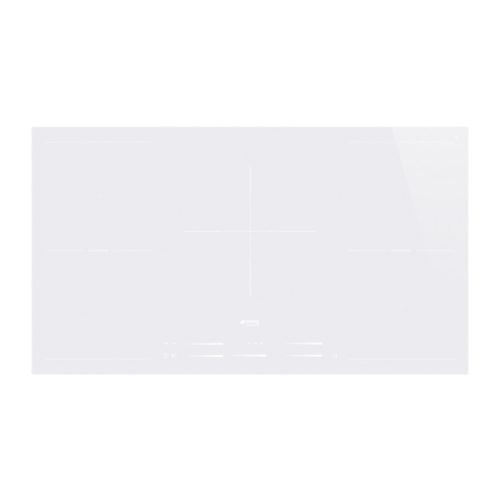 Встраиваемые индукционные панели SMEG/ индукционная, 90 см, Multizone, прямой край, белое стекло