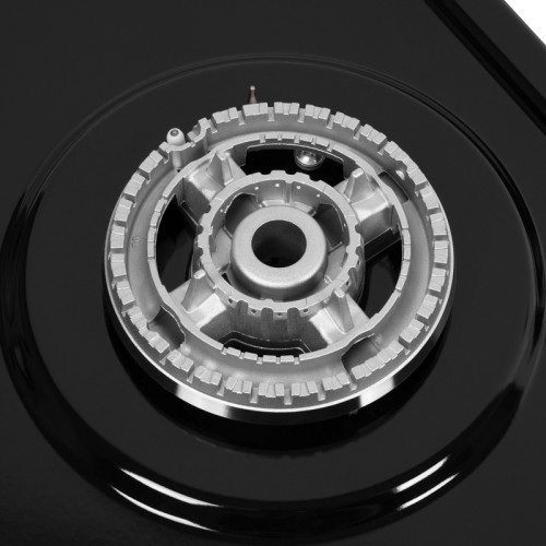 Газовая варочная панель MAUNFELD/ Газовая варочная панель MAUNFELD EGHE.43.33CB/G  механическое управление, 3 конфорки, мощность конфорок 1000, 1700, 3000, электроподжиг, газ-контроль, WOK, цвет черный