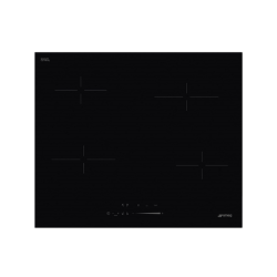 Варочная поверхность SMEG/ Варочная поверхность SMEG, прямой край, 4 конфорки, Hi-Light, 9 уровней мощности, автоматическое выключение, индикация остаточного тепла, поддержание тепла, индикация оставшегося времени, бустер, слайдерное управление, цвет черн