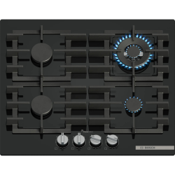 Газ,  5.8x59x52 см, WOK, закаленное стекло, независимая, черная