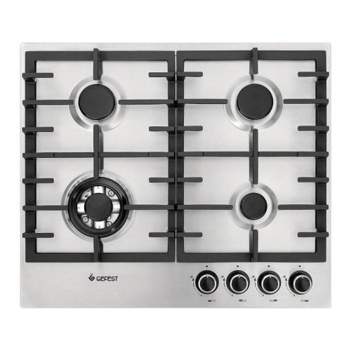 Газовая варочная поверхность/ Газовая варочная поверхность Gefest ПВГ 1214-01 К5 нержавеющая сталь