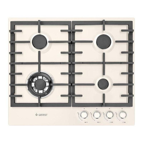 Газовая варочная поверхность/ Газовая варочная поверхность Gefest ПВГ 1214-01 К81 кремовый