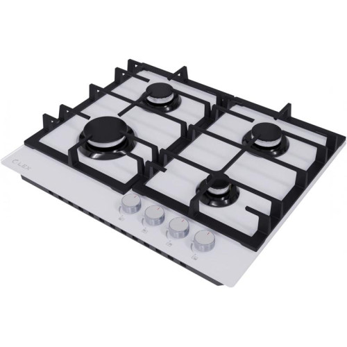 Газовая варочная поверхность/ Газовая варочная поверхность Lex GVG 642-1 WH белый