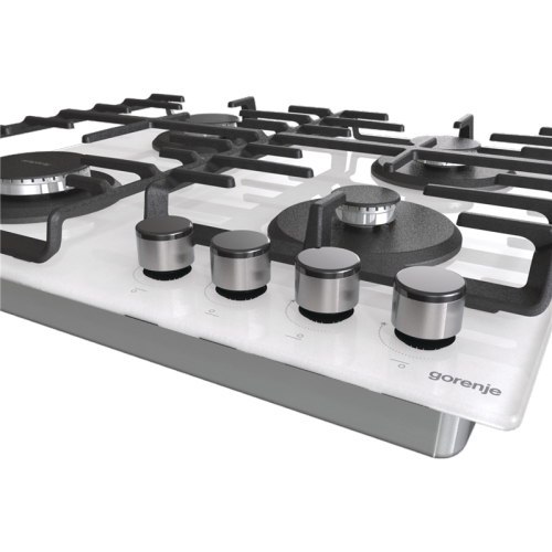 Встраиваемые газовая панели GORENJE/ Газовая варочная панель на закаленном стекле, (шхвхг): 60 × 13,6 × 52 см, белый