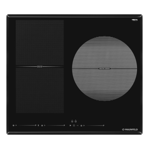Индукция, 60 см, Flex Zone и Booster, слайдерное управление, таймер, автоматическое выключение, черный