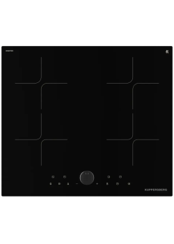 Варочная поверхность Kuppersberg/ Варочная поверхность Kuppersberg, индукция, inverter, High-Tech, 60 см, 4 зоны нагрева, прямой край, 9 уровней мощности, красный дисплей, бустер, Stop and Go, автоматическое отключение, таймер, поддержание тепла, индикато