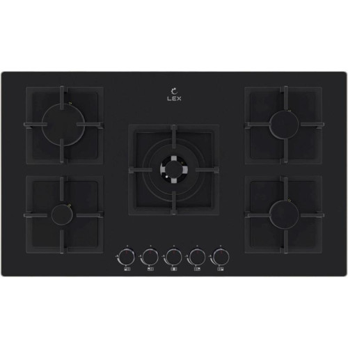Газовая варочная поверхность/ Газовая варочная поверхность Lex GVG 954 BBL черный