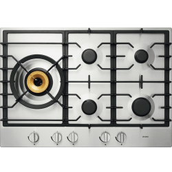 Встраиваемые газовые панели ASKO/ Арт. 476657 ; газовая, встраиваемая, 4.8 х 75 х 52.6, 5 конфорок, конфорка повышенной мощности Super Vario Wok, механическое управление, поворотные переключатели, нержавеющая сталь