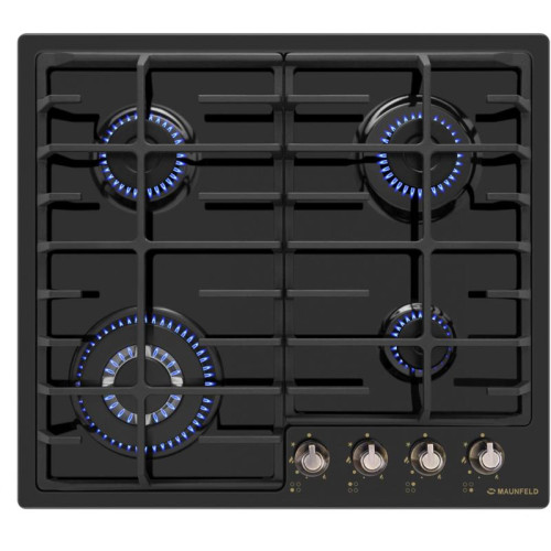 Газовая варочная поверхность/ Газовая варочная поверхность Maunfeld EGHE.64.63CB.R/G черный
