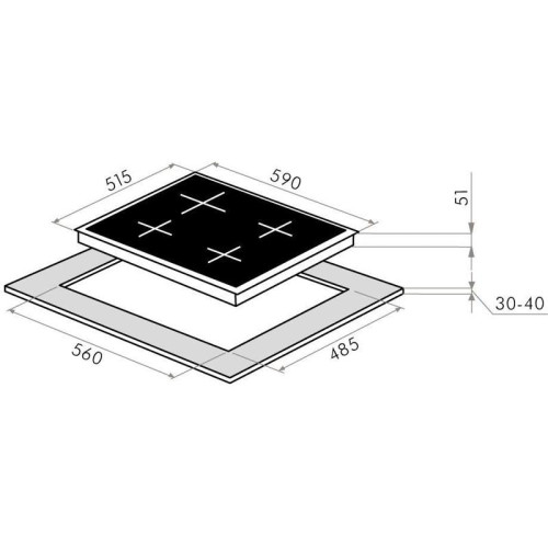 Газовая варочная поверхность/ Газовая варочная поверхность Maunfeld EGHE.64.43CW/G белый
