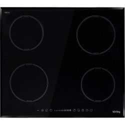 Встраиваемая варочная панель KORTING/ Встраиваемая варочная панель KORTING, индукционная, 60 см, 4 конфорки, сенсорное управление, дисплей для каждой зоны нагрева, таймер, автоматическое отключение, индикация остаточного тепла, Stop and Go, 9 уровней мощн