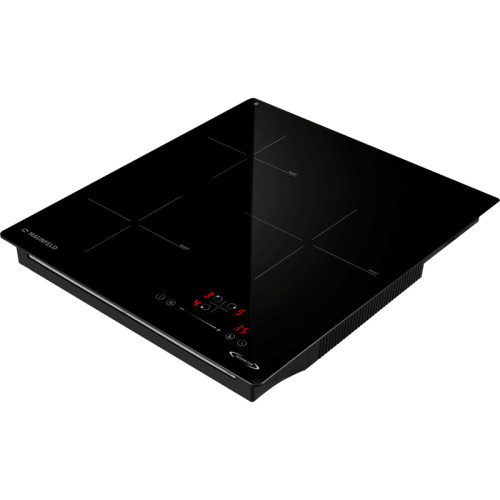 Встраиваемая варочная панель/ Индукционная варочная панель MAUNFELD, 45 см, 3 конфорки, мощность конфорок 1500, 2100, 2600 Вт, сенсорное управление, таймер, автоматическое выключение, бустер, блокировка панели, черный цвет