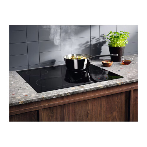 Индукционная варочная поверхность ELECTROLUX/ индукционная на 4 конфорки, cтеклокерамика, мощность: 6900 Вт, независимая установка, размеры (ШхГ): 59x52 см
