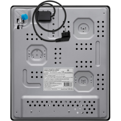 Газовая варочная панель MAUNFELD/ Газовая варочная панель MAUNFELD EGHE.43.33CB/G  механическое управление, 3 конфорки, мощность конфорок 1000, 1700, 3000, электроподжиг, газ-контроль, WOK, цвет черный