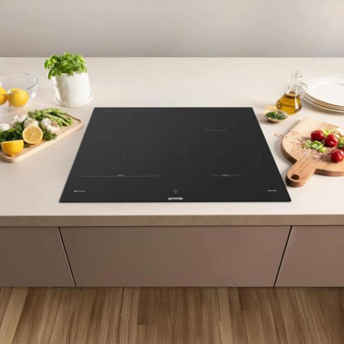 Варочная панель Gorenje/ Варочная панель Gorenje, 60 см, индукция, 4 зоны нагрева, слайдерное управление, таймер, функция Bridge, функция PowerBoost, автопрограммы, автоопределение посуды, StableHeat, Wi-Fi, защита от детей, цвет черный