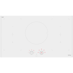 Встраиваемая варочная панель/ Индукционная, Стеклокерамика, ширина 90 см, сенсорное поворотное правление SMART Touch Slider, 5 индукционных зонынагрева: 4 зоны с 2-мя функциями объединения  BRIDGE + 1 круглая зона,  Booster на всех зонах, TWIN Booster для
