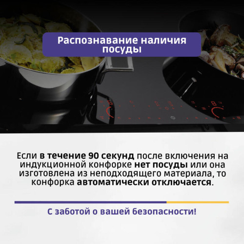 Индукционная,  !! 60 см, индукция,скошенные края, сенсорное управление, черный