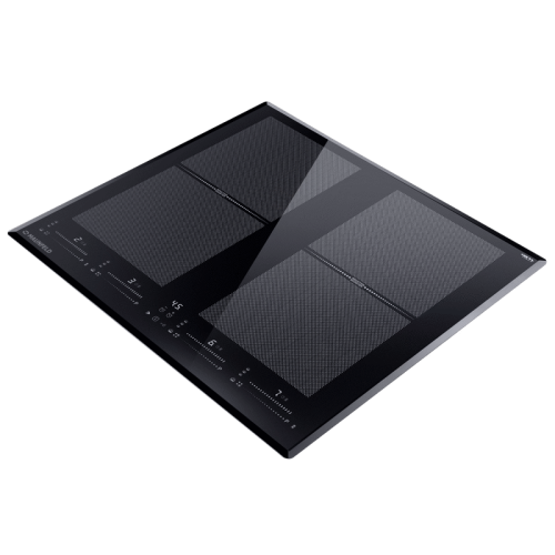 Индукция, 60 см, с двумя Flex Zone и Booster, слайдерное управление, таймер, автоматическое выключение, черный