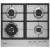 Газовая варочная поверхность/ Газовая варочная поверхность Indesit THPM 642 W/IX/I нержавеющая сталь