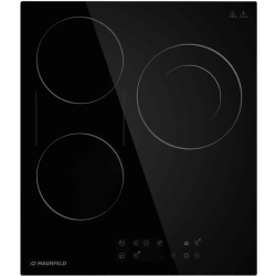 45см, стеклокерамика, сенсорное управление, таймер, черная