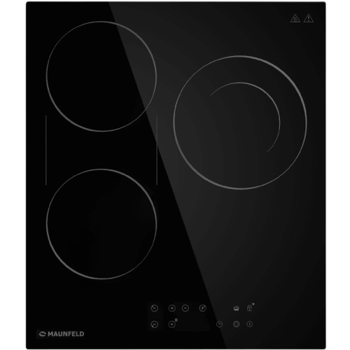 45см, стеклокерамика, сенсорное управление, таймер, черная