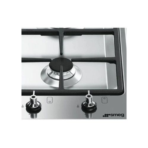 Газовая домино SMEG/ Домино,  Серия Домино - газовая варочная панель, 30 см,матовая нержавеющая сталь/ фурнитура Classica и Linea  в комплекте