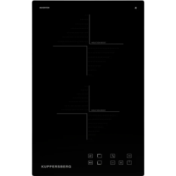 Индукционная домино Kuppersberg/ Индукционная варочная поверхность Kuppersberg, домино, коллекция High-Tech, 30 см, прямые края, 9 уровней мощности, инвертер, бустер, блокировка управления, Stop and Go, таймер, автоматическое отключение, сенсорное управле