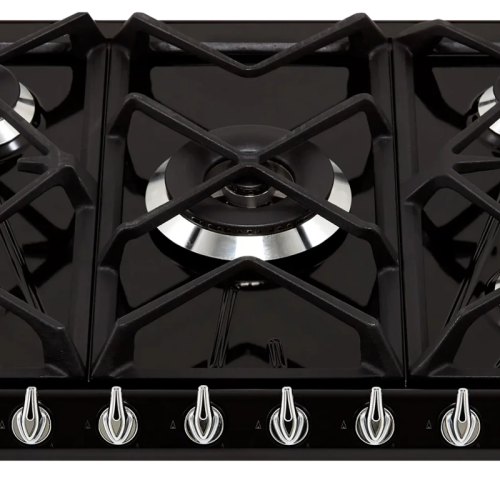 Встраиваемая газовая панель SMEG/ Газ,  Victoria, газовая варочная панель, 70 см, черная