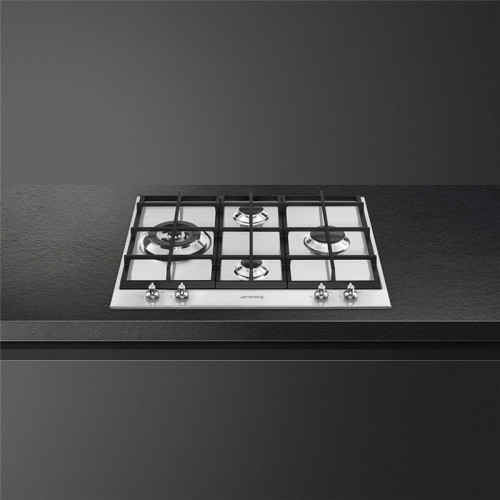 Встраиваемая газовая панель SMEG/ Газ,  Linea,газовая варочная панель, 60 см,нержавеющая сталь