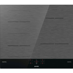 Встраиваемая варочная панель GORENJE/ Встраиваемая варочная панель GORENJE, индукционная, 60 см, Линия Gorenje Simplicity Collection 2.1, без рамки, 4 конфорки, сенсорное управление, таймер, Bridge, PowerBoost, блокировка от детей, цвет черный