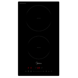 Индукционная варочная поверхность Midea/ MDK/Индукционная варочная поверхность Midea, 30 см, 2 индукционные зоны, Booster, сенсорное управление Slider Control, 9 уровней мощности, таймер, инвертер,защита от детей, цвет черный