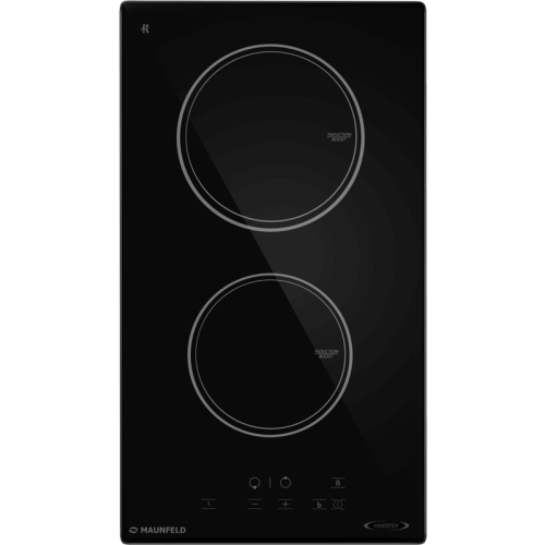 Индукционная варочная панель MAUNFELD, домино, 30 см, сенсорное управление, таймер, автоматическое выключение, бустер, блокировка панели, черный цвет