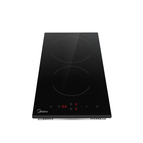 Электрическая варочная поверхность Midea/ MDK/Электрическая варочная поверхность Midea, 30 см, 2 зоны нагрева Hi-Light, сенсорное управление, 9 уровней мощности, таймер, индикация остаточного тепла,защита от детей, цвет черный