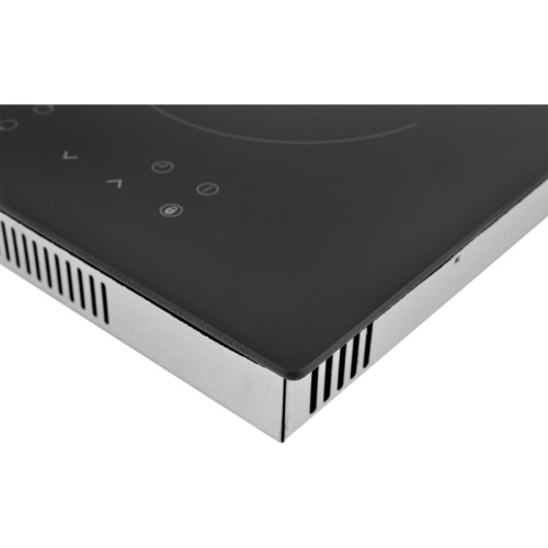 Встраиваемая варочная панель ZUGEL/ Встраиваемая варочная панель ZUGEL, Hi-Light, 30 см, 2 зоны нагрева, сенсорное управление, 9 уровней мощности, зона расширения, таймер, индикация мощности, индикация остаточного тепла, автоотключение, цвет черный
