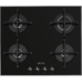 Встраиваемые газовые панели SMEG/ Газовая варочная панель, 60 см, стекло Deep Black (чёрное), скошенный край Встраиваемые газовые панели SMEG/ Газовая варочная панель, 60 см, стекло Deep Black (чёрное), скошенный край