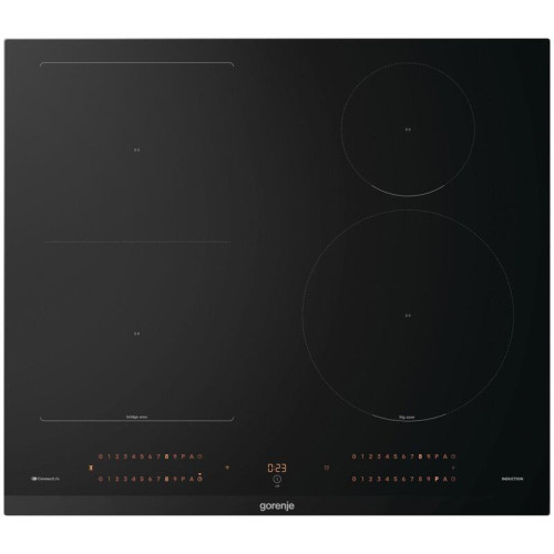Варочная панель Gorenje/ Варочная панель Gorenje, 60 см, индукция, 4 зоны нагрева, слайдерное управление, таймер, функция Bridge, функция PowerBoost, автопрограммы, автоопределение посуды, StableHeat, защита от детей, цвет черный