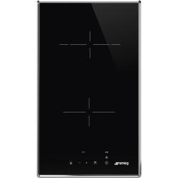 Электрическая домино SMEG/ SMEG SE232TX1 Cтеклокерамическая варочная панель, 30 см, прямой край в рамке из нержавеющей стали