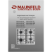 Газовая варочная панель MAUNFELD/ Газовая варочная панель MAUNFELD EGHE.64.3STS-EW/G, механическое управление, 4 конфорки, мощность конфорок 2600, 1700, 1700, 1000, электроподжиг, газ-контроль, цвет белый