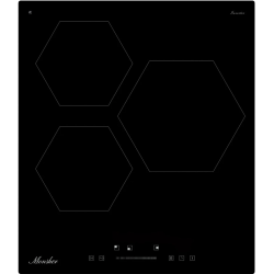 Варочная поверхность MONSHER/ Варочная поверхность MONSHER, 45 см, индукция, High-Tech, inverter, 9 уровней мощности, бустер, Stop and Go, автоматическое отключение, таймер, индикатор остаточного тепла, сенсорное/слайдерное управление, цвет черный