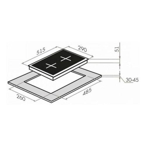 Газовая варочная поверхность/ Газовая варочная поверхность Maunfeld EGHE.32.63CB/G черный