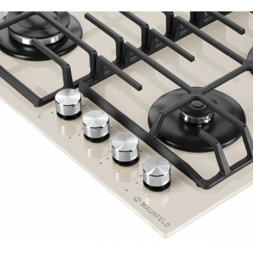 Газовая варочная поверхность/ Газовая варочная поверхность Maunfeld EGHG.64.6CBG/G бежевый