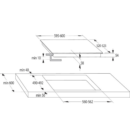 Индукционная варочная панель GORENJE/ Независимая индукционная варочная панель, 4 конфорки, стеклокерамика, сенсорная панель управления, PowerBoost, Распознование посуды, без рамки, блокировка от детей, автоблокировка, цвет черный