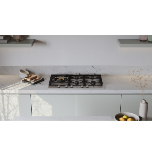 Встраиваемые газовые панели ASKO/ Арт. 476657 ; газовая, встраиваемая, 4.8 х 75 х 52.6, 5 конфорок, конфорка повышенной мощности Super Vario Wok, механическое управление, поворотные переключатели, нержавеющая сталь