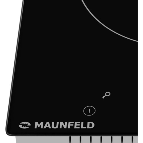 Встраиваемая варочная панель/ Электрическая варочная панель, 30 см, 2 конфорки, сенсорное управление, автоматическое отключение, таймер, черный