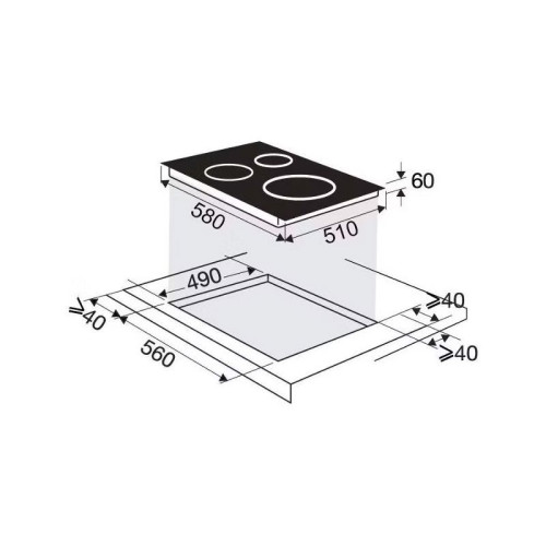 Варочная поверхность Brandt, индукционная, 4 варочных зоны, 10 уровней мощности, индикация остаточного тепла, таймер, Ultraboost, цвет белый