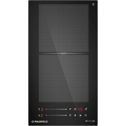 Индукционная варочная панель MAUNFELD/ Индукционная варочная панель MAUNFELD CVI292S2FBK Inverter  домино, Flex Zone и Booster, слайдерное управление, черный