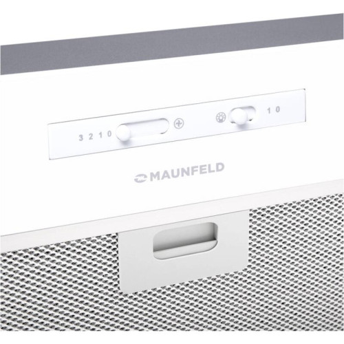 ВЫТЯЖКА MAUNFELD CROSBY LIGHT (C) 60 БЕЛЫЙ/ Тип: встраиваемая, Цвет: белый, Управление: ползунковое Ширина, мм: 600 Полная потребляемая мощность, Вт: 190 Количество скоростей: 3 Максимальная производительность, м3/ч: 850 Диаметр воздуховода, мм: 120 Площа
