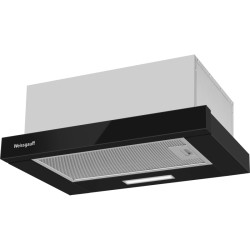 Вытяжка встраиваемая/ Вытяжка встраиваемая Weissgauff TEL 450 Glass черный управление: кулисные переключатели (1 мотор)