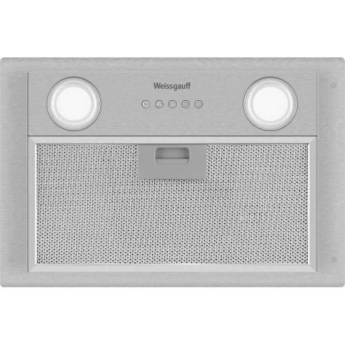 Вытяжка встраиваемая/ Вытяжка встраиваемая Weissgauff Dubhe 450 Inox нержавеющая сталь управление: кнопочное (1 мотор)