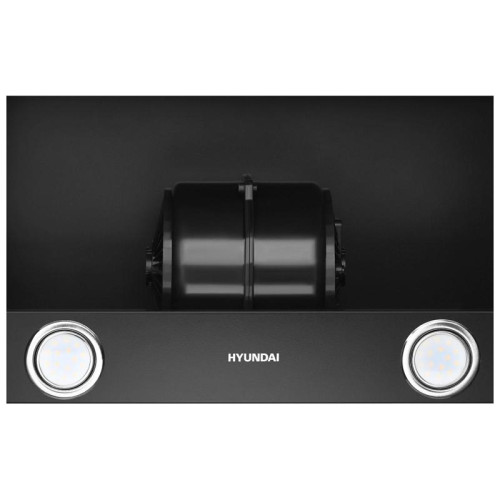 Вытяжка встраиваемая/ Вытяжка встраиваемая Hyundai HBH 6236 BG черный управление: кулисные переключатели (1 мотор)